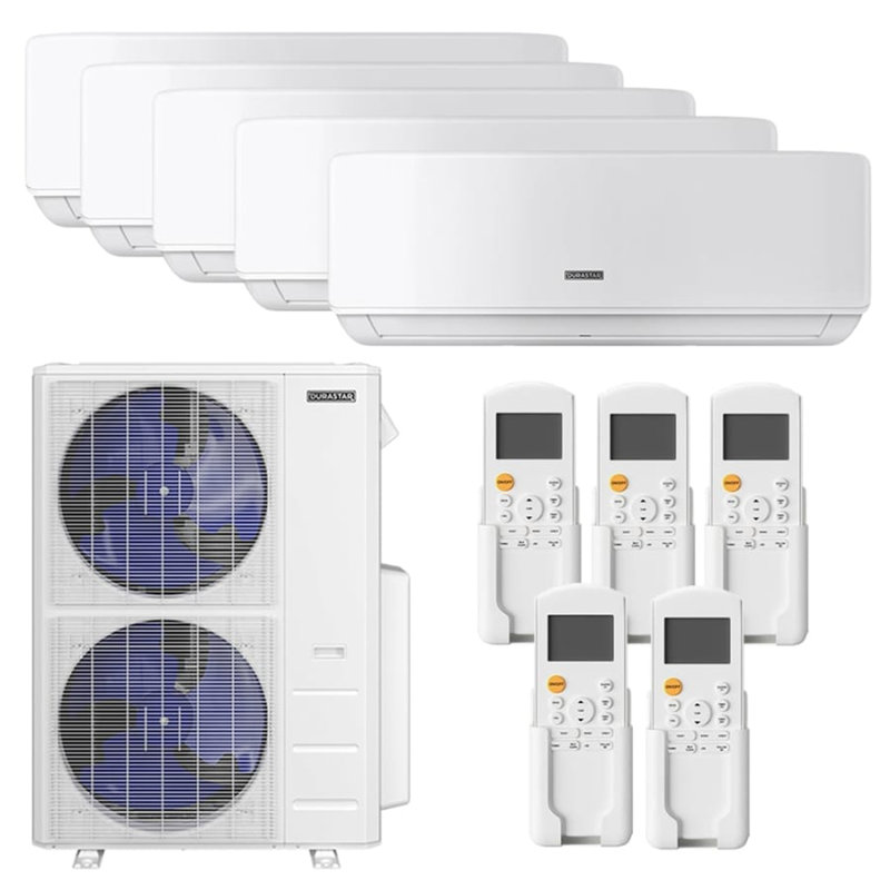 Durastar 48000 BTU Ductless Mini Split Air Conditioner with Remote